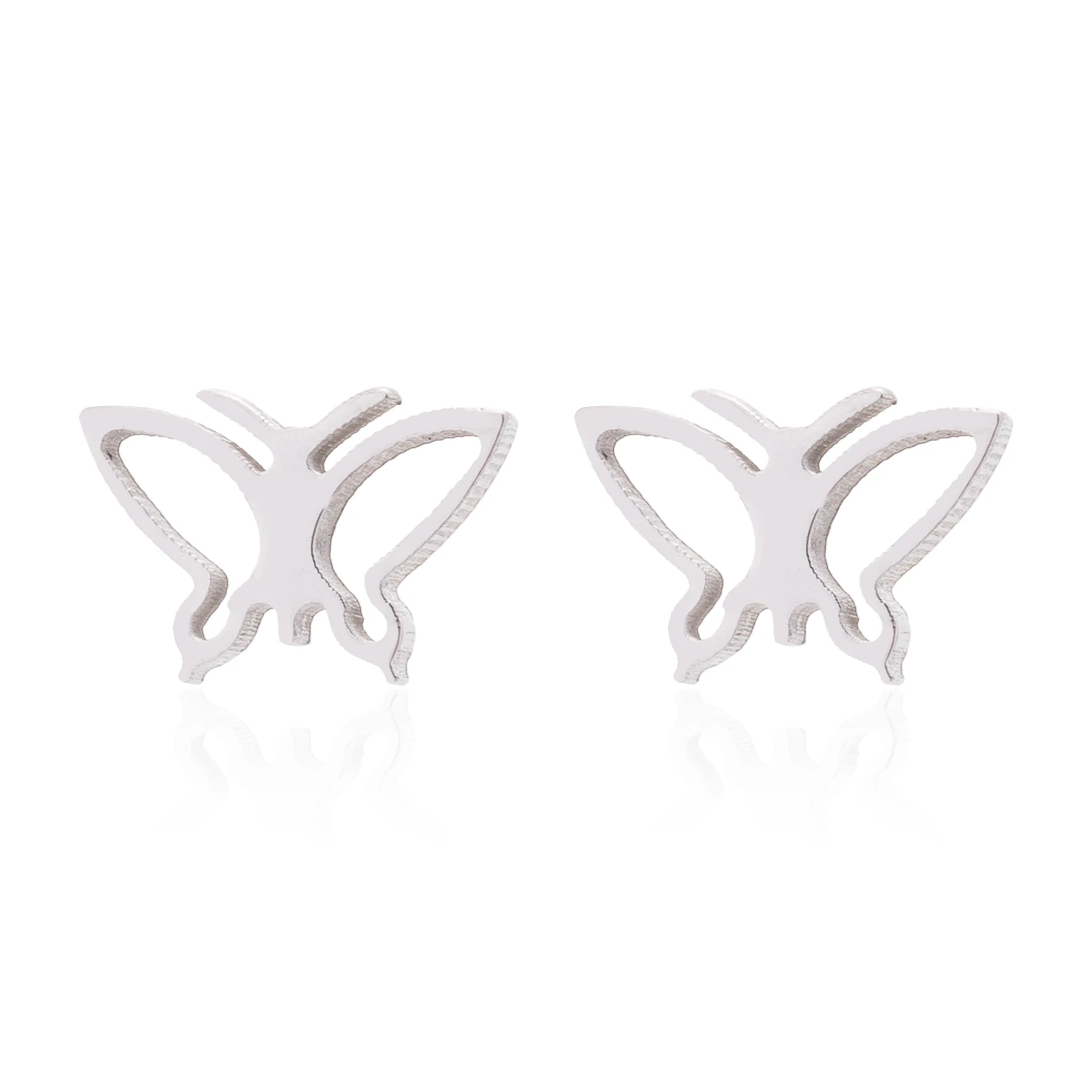 Stainless Steel All-matched Hollow Butterfly Earrings Personalize Animal Butterfly Earrings Brinco image 5