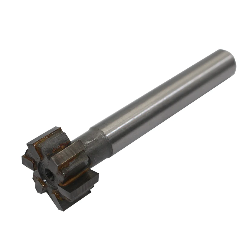 Cortador de fresa de liga de 6 sulcos, 2 peças 25mm * 12mm, haste reta, ranhura de carboneto