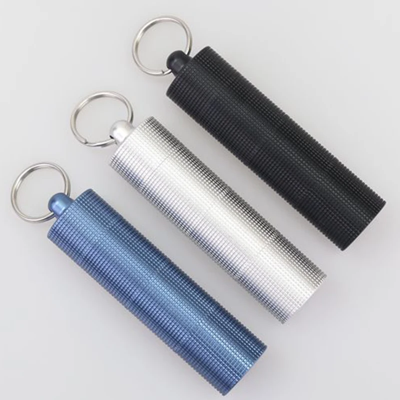 1PC  High Capacity Multi-cell Storage Bottle EDC Outdoor Portable Small Waterproof Sealed Pill Medicine Bottle Box Keychain Tool