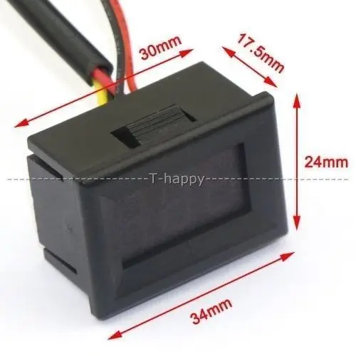 DS18b20 Termometro 0.36 "LED Digital temperatura-55-125 ℃ Sonda di Temperatura 12V 24V