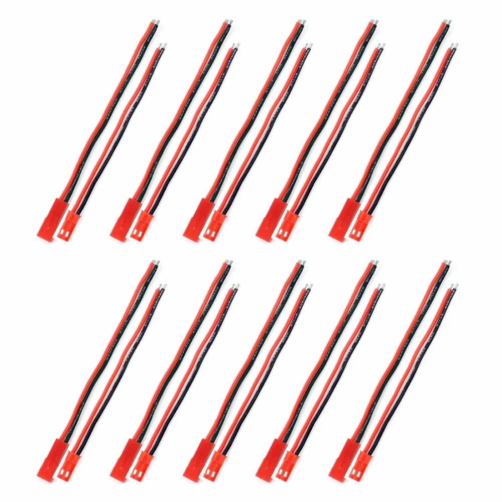 1pack of 10pcs 20AWG Soft Silicone Wire Battery Connect Cable for DIY Aircraft Mini FPV Plane RC Quadcopter ESC Motor LED Light