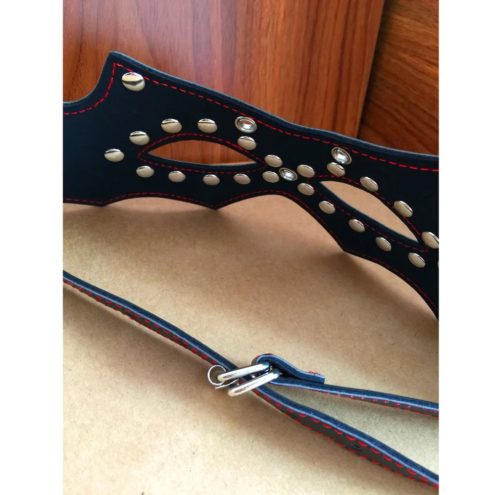 Sexy Lady Mask Eye Mask rivetti leather Masquerade Roleplay Blindfold giochi per adulti BDSM Bondage Night Club Party Eye Mask Sex