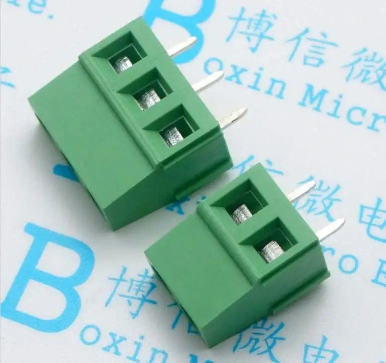 KF128 5.08 Terminal 3.81/5.0/5.08/7.5mm pitch pin posts Green spliced PCB connector with screw