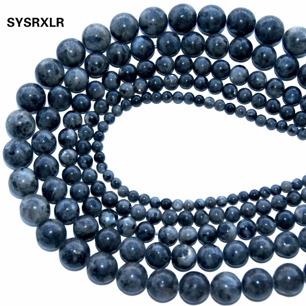 Wholesale AAA+ Black Spectrolite Natural Stone Beads For Jewelry Making Labradorite Stone DIY Bracelet Necklace 4 6 8 10 12 MM