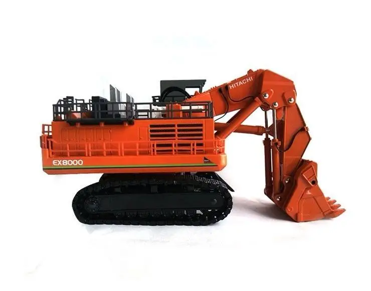 Amazing Diecast Toy Model Gift 1:87 Scale Hitachi EX8000 Hydraulic Excavator Engineering Machinery Toy for Collection,Decoration