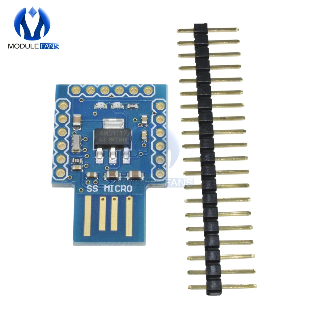 Pro Micro Mini SS Beetle Virtual Keyboard ATmega32u4 Module For Arduino 16Mhz 3.3V 5V IO UART I2C SPI PWM Interface Board