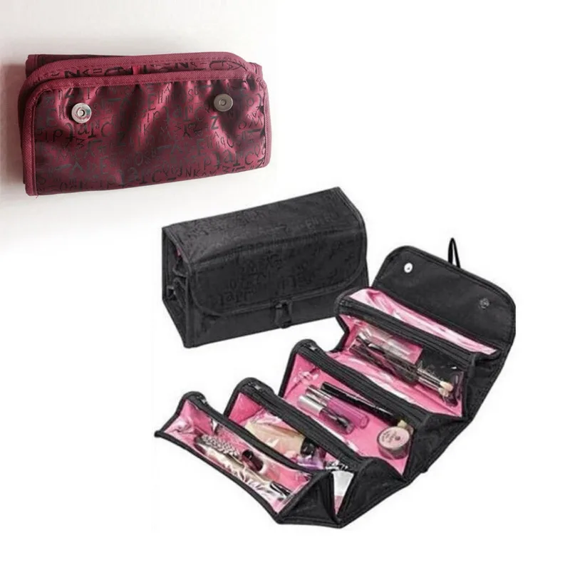 Fashion Lovely Makeup Bag Organiser Hanging Toiletries Pockets Compartment Travel Beauty Case Jewelry Bags Neceser Maquillaje