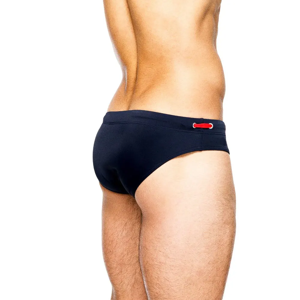 sexy man\'s Brand swimming push-up pad swim trunks low waist swimming men briefs swimwear boxers patchwork color hot sell Summer