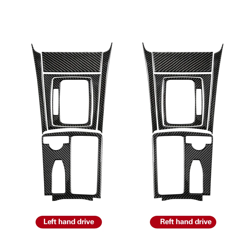 Car Styling Decorative Carbon Fiber Gear Central Control Panel Sticker Decal For Mercedes-Benz C Class W204 2007-13
