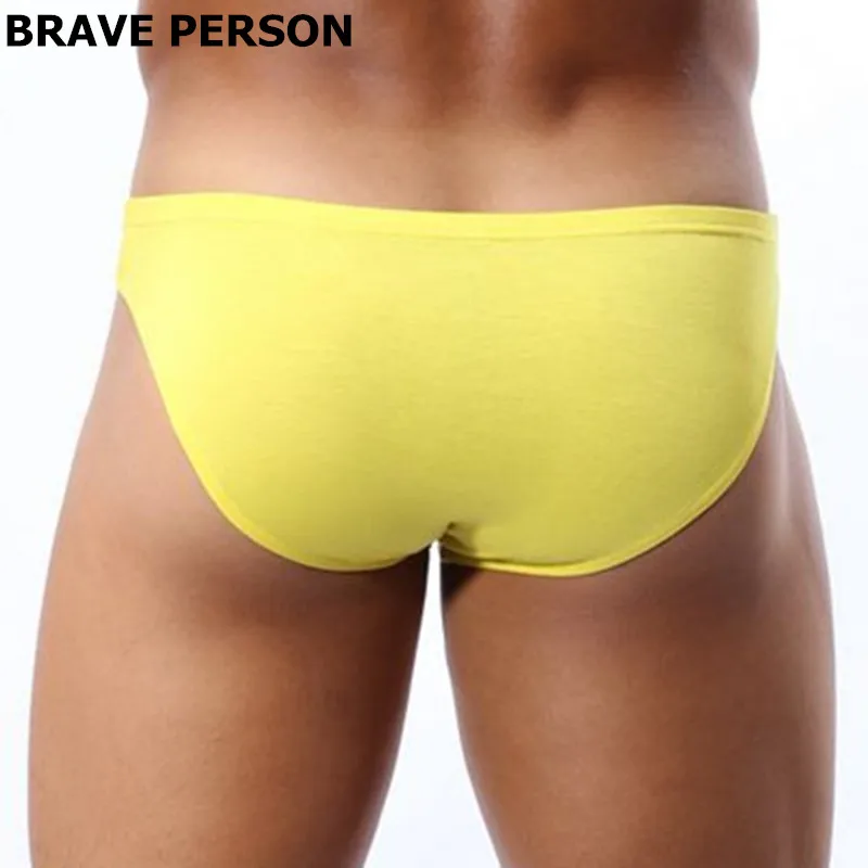 BRAVE PERSON Mens Sexy Modal Underwear Briefs Men Low Rise U convex Pouch Brief Underpants Men Breathable Briefs