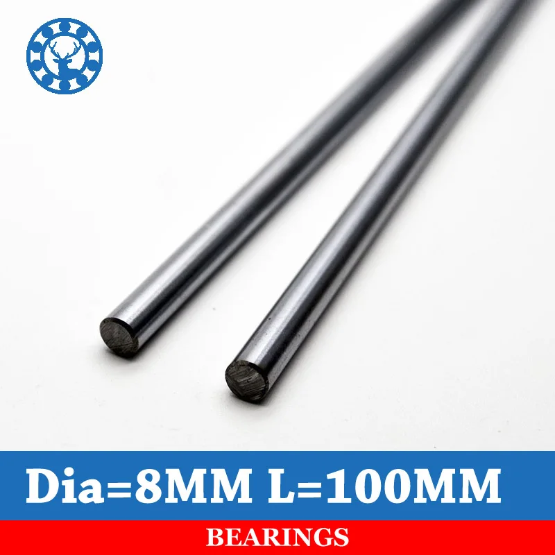 1Pc 8mm Linear Shaft Length 100mm Chrome Plated For Cnc 3D Parts 8mm x 100mm Cylinder Liner Rail