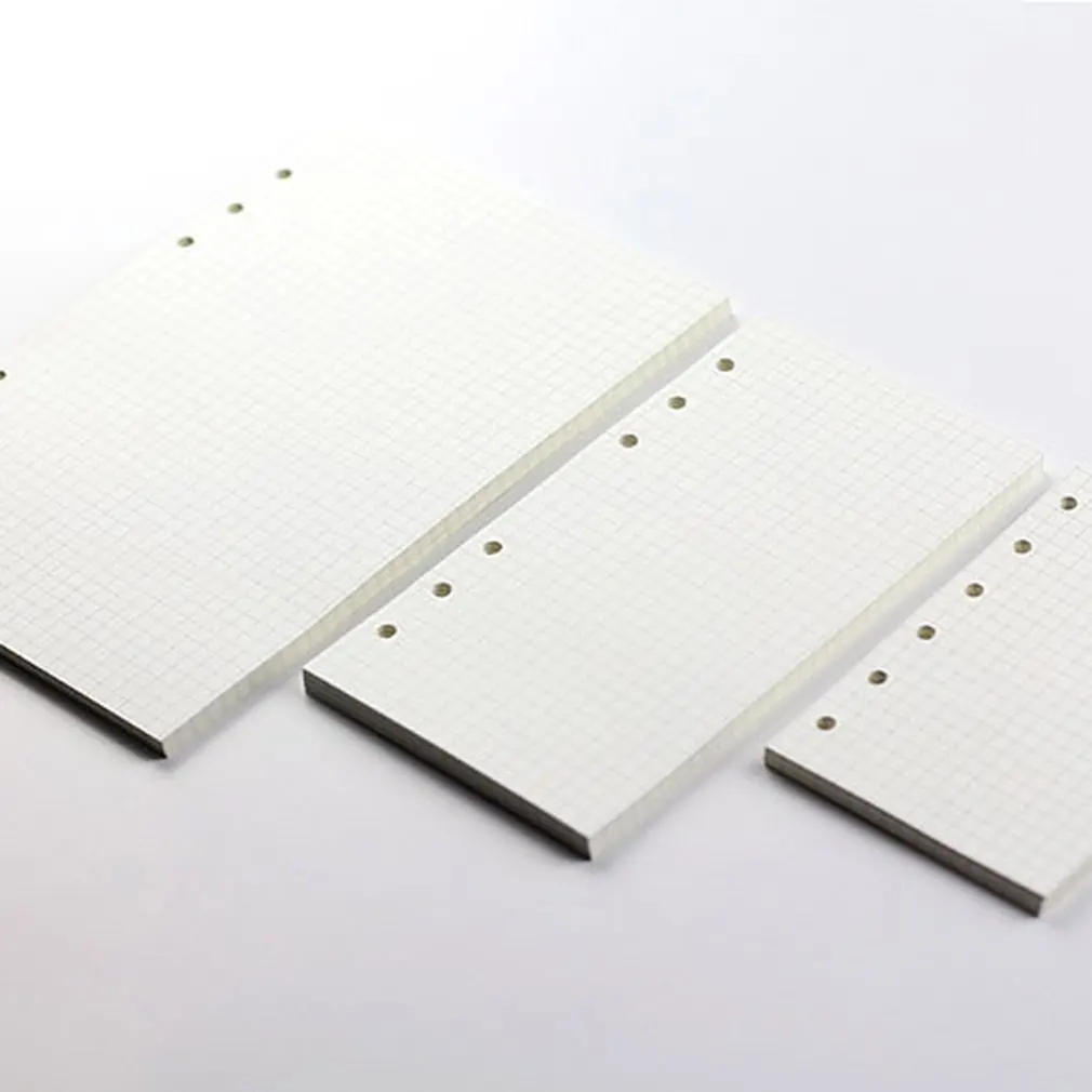 A5 a6 a7ルーズリーフノートブックリフィルスパイラルバインダープランナーインナーページインサイドペーパーデイリーウィークリーマンスリープラントゥドゥラインドットグリッド