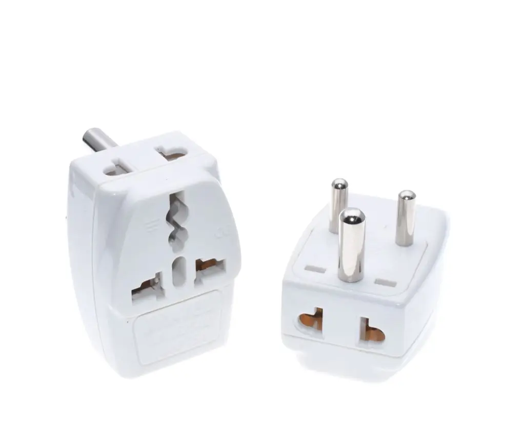 Type D Travel Adapter With 3 Power Outlet Black Color 1 TO 2 TO UK US AU Wall Socket Power Plug 1 to 3 INDIA, Sri Lanka