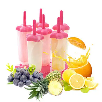 

Cooking Tools 6 Cell DIY Ice Cream Maker Mold Popsicle Molds ice Cube Maker Lolly Mould Tray Kitchen Accessories