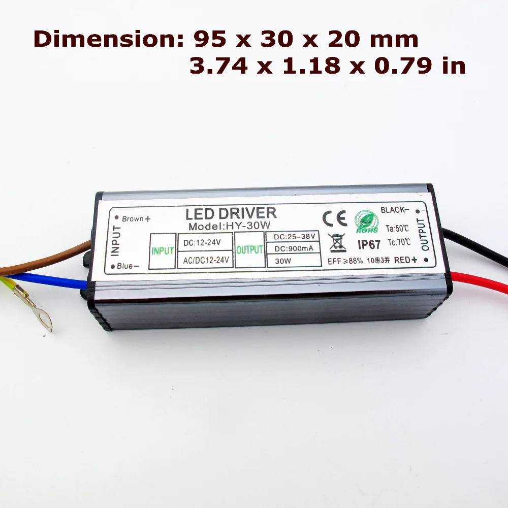 Jiaderui Waterproof AC/DC 12V - 24V to DC Constant Current LED Driver 10W 12W 15W 18W 20W 24W 30W 50W Low Voltage Power Adapter