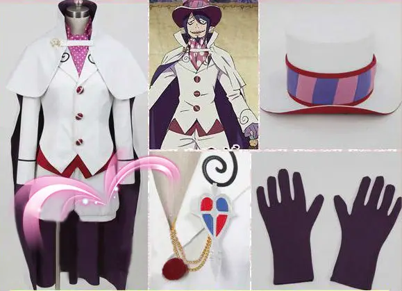 

Blue Exorcist Mephisto Pheles Cosplay Costume Halloween Costumes With hat 11