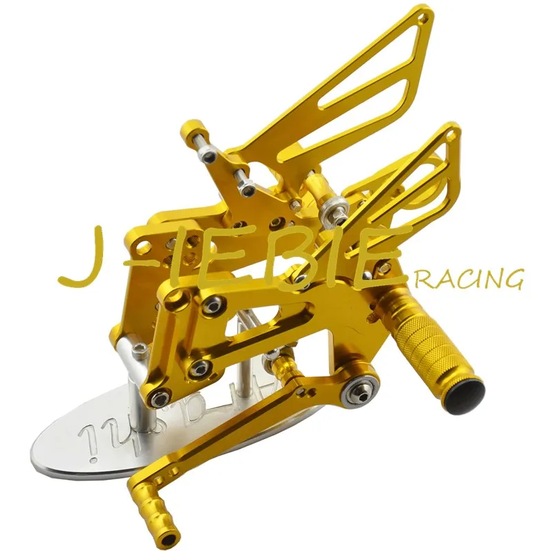 CNC Racing Rearset Adjustable Rear Sets Foot pegs Fit For BMW S1000RR 2009 2010 2011 2012 2013 2014 GOLD