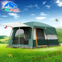 August 5 6 8 Person 2 Layer 1 Living Room 2 Bed Room Family Party Self-Driving Relief Waterproof Anti Wind Outdoor Camping Tent