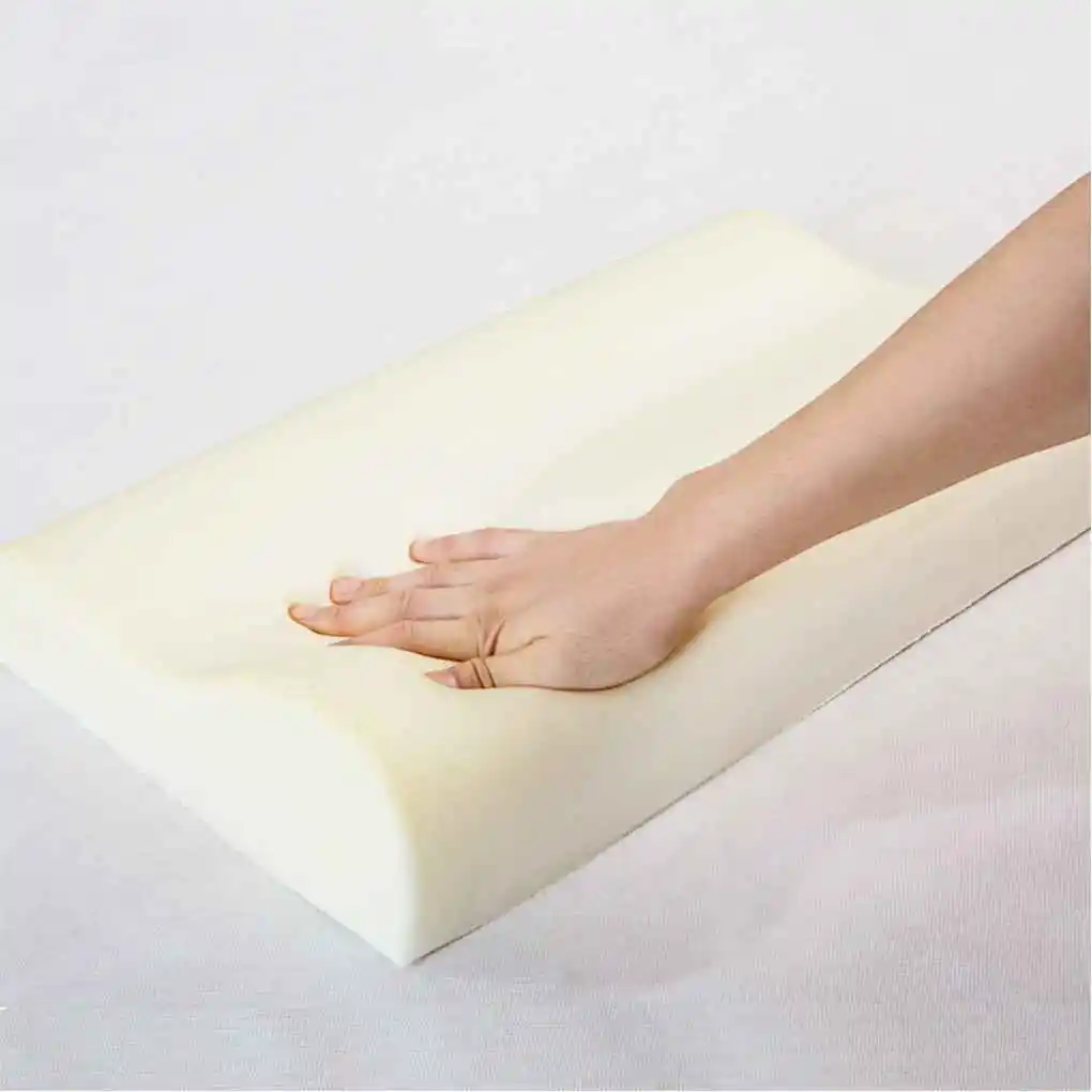 Bamboo Fiber Slow Rebound Sleep Memory Absorb Sweat Foam Cervical Health Care Single Pillow 35