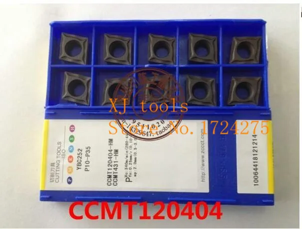 

Free shipping 10Pcs CCMT120404-HM YBC252 CNC blade alloy carbide cutting tool carbide inserts Processing of steel