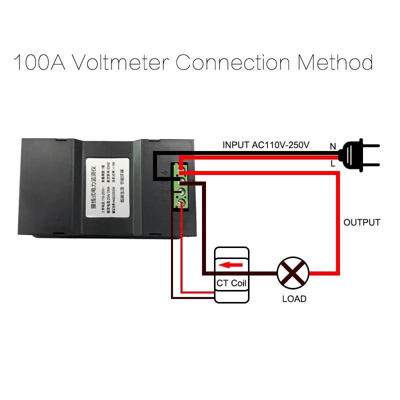 ATORCH AC 220V 100A Digital Voltage Meters indicator Power Energy Voltmeter Ammeter current Amps Volt wattmeter tester detector