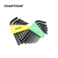 CHARTISAN Top Quality 8pcs Inch/Metric L Shape Hexagonal Hex Keys Wrench Hex Spanner Set