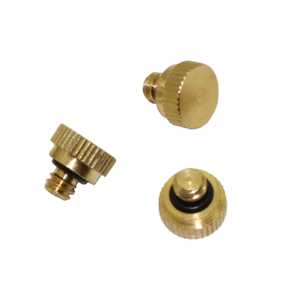 Brass Blind plug with Thread for repair Garden Irrigation Sprinklers system 10/24'' Slip-Lock Connector plug 10 Pcs