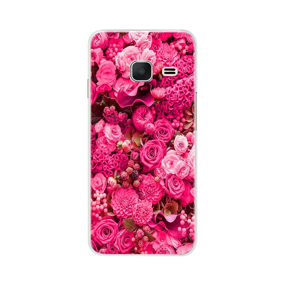 phone Case For Samsung J1 Mini J105 J105H Samsung Galaxy J1 2016 J120 J120F SM-J120F Cover Coque bumper Silicone TPU Flower Case