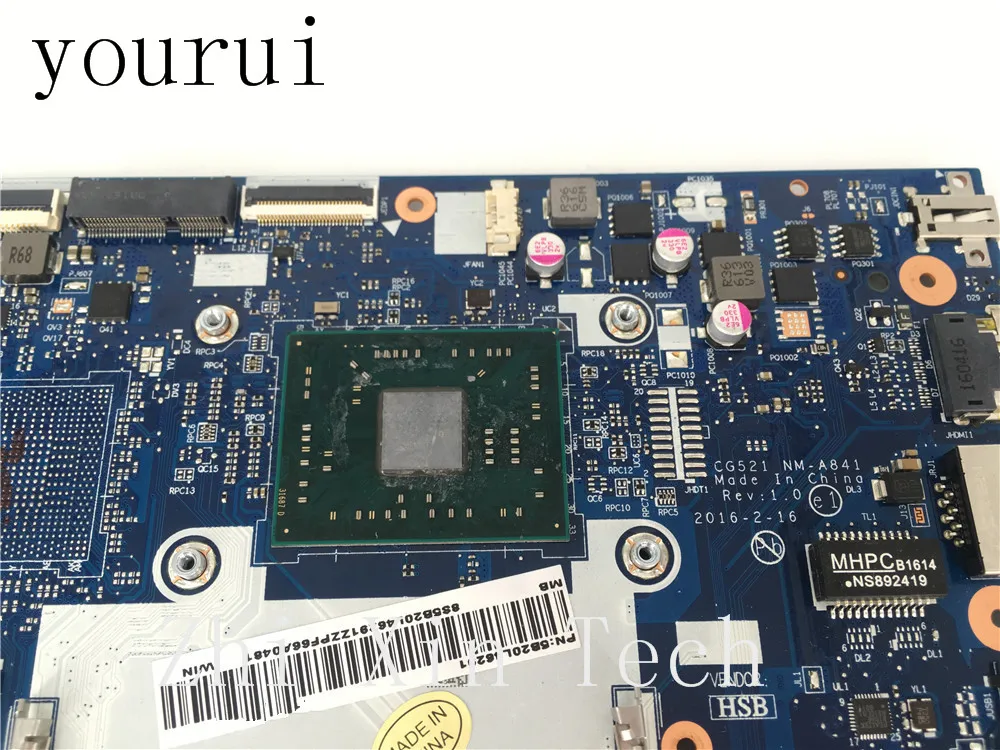 yourui CG521 NM-A841 For Lenovo IdePad 110-15ACL Laptop Motherboard with A4-7210u CPU Fully Tested Free Shipping