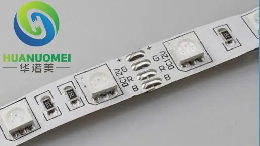 UV(390nm-400nm) color LED strip 5050 SMD 12V flexible light 60LED/m,5m 300LED,non-waterproof;white pcb