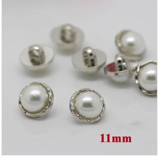 20pcs/lot Size:11mm DIY Pearl Rhinestone Shirt Buttons Bulk Craft Button for Clothing Handmade (SS-605-2)