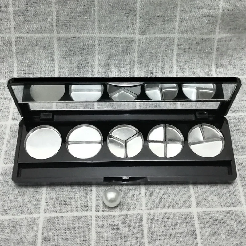 8/16/20pcs black lipstick pressure dish eyeshadow box eye & cheek palette cosmetics packaging