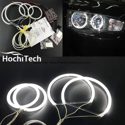 HochiTech WHITE 6000K CCFL Headlight  Angel Demon Eyes Kit angel eyes light For Mitsubishi Lancer 2008-2015 non projector
