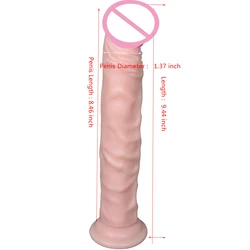 Big Anal Dildo Length 24cm,Width 3.5cm Silicone Soft Penis dildo Adult Sex Products for Women masturbation toys sex products