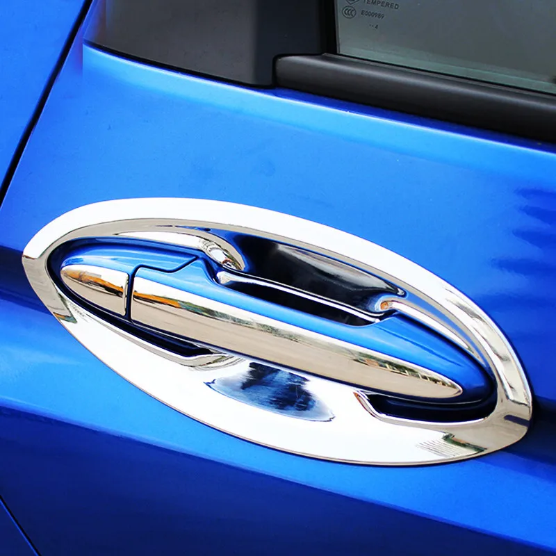 For HONDA FIT JAZZ 2014 2015 2016  2017 2018 ABS Chrome Car Door protector handle Bowl Cover Trim car styling Accessories 8pcs