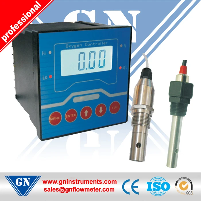 The Dissolved oxygen transmitter With 0~20 mg/L and Relay Type Control 4~20 mA Output Online Dissolved oxygen Analyzer