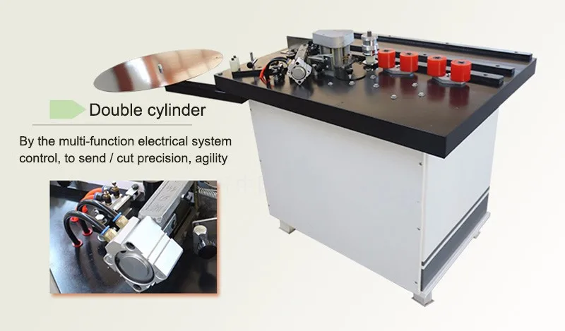 Wood Edge Banding Machine Manual Use of Car for the Curve and Straight Wood Double Sided Glue Edge Banding Machine FC1001S