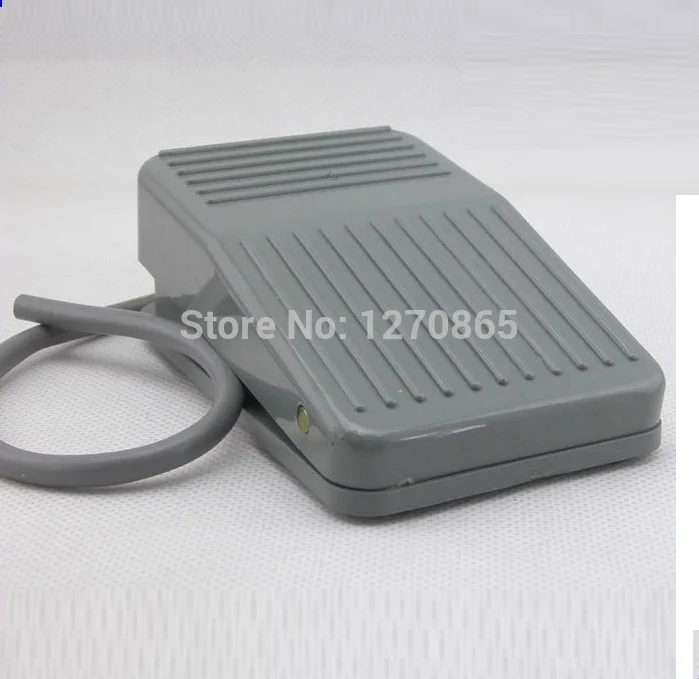 KH8012 AC 250V 10A Foot Control Botton Gray Nonslip Case Momentary Foot Control Switch