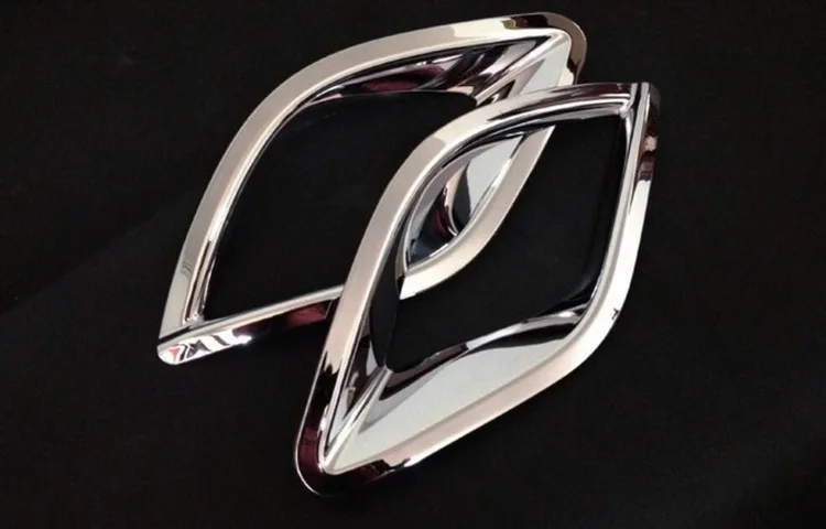 Glossy Silver Chrome Rear Fog Lights Lamp Mask Cover Trim for Mazda CX-5 CX5 12 13 14 15 New 2Pcs Car ABS Plastics