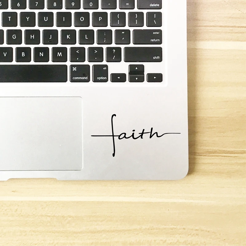Faith Cross Decal Christian Religious Vinyl Sticker Car Window Decor ,  Women\'s Christian Laptop Decals for Apple MacBook Decor