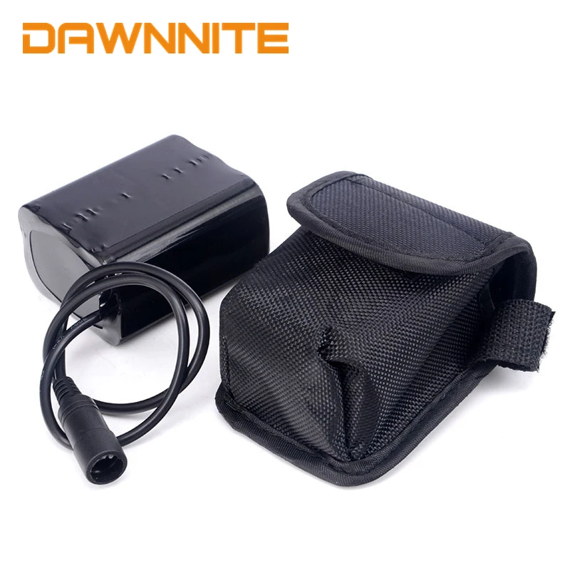 DAWNNITE 15000mAh Cycling Bicycle Front Bike Light 8.4V Battery Pack Power for Headlight CREE XML XM-L X2 X3 T6 LED Bike Lamps