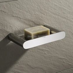High Quality Stainless Steel Soap Draining Rack Wall Mounted Round Soap Dish Holder Polished Soap Basket Bathroom Accessories