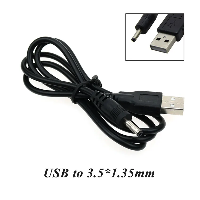 cltgxdd USB Male to 5.5*2.1 4.0*1.7 3.5*1.35 2.5*0.7 2.0*0.6 mm DC Jack Power Connector Charger Cable AC plug Transfer charging
