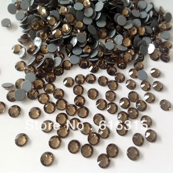 extremely shiny stones of hot fix ss20 in smoked topaz with 1440 pcs each pack  ,good price china factory directly sale