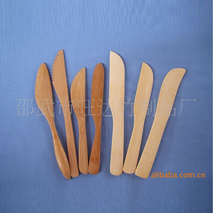 Factory direct butter knife cake knife bamboo spatula mask plate fruit knife models customized a variety of styles