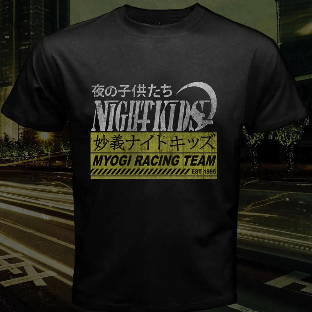 Myogi Night-Camiseta de entrenamiento para hombre, camisa de Manga de Anime de Japón, Tofu R32, con diseño divertido, de verano, para niños Nakazato Initial D Drifting Team, 2019