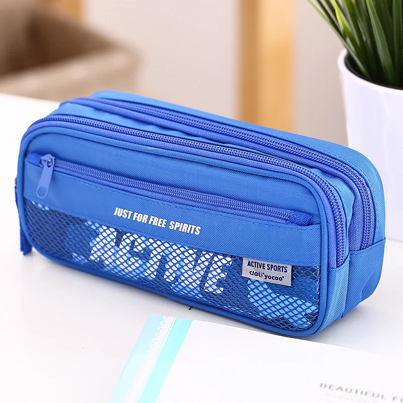 New High Quality Big Pen Curtain Multifunctional Boys Pencil Case Super Large Capacity Stationery Bags Box School Supplies