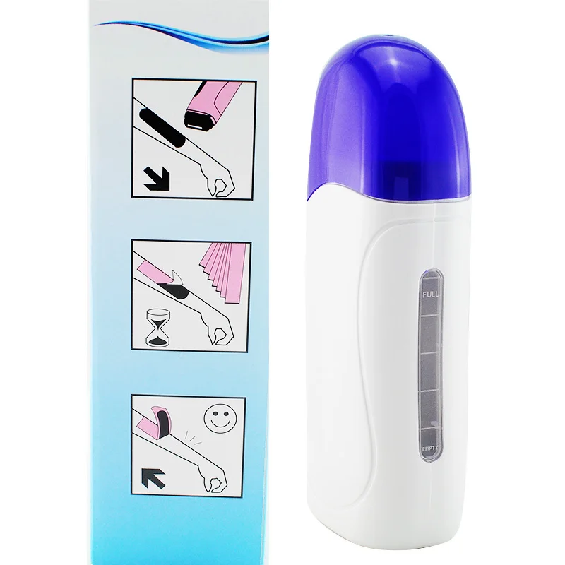 

Depilatory Roll On Wax Heater Roller Waxing Hot Cartridge Hair Removal Warmer EU Plug 220V beauty device for relax