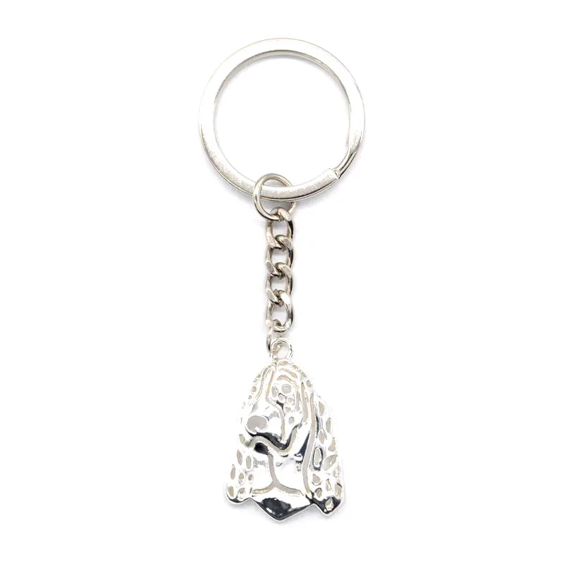 Women's Jewelry Dog Key Chains Lovers Metal Basset Hound Pendant Key Chains