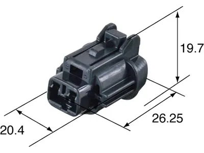 2 way Sumitomo  female waterproof car electrical auto plug ABS sensor 6185-0866/6185-1101